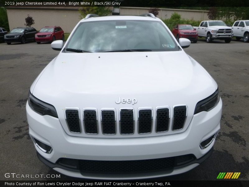 Bright White / Black/Ski Grey 2019 Jeep Cherokee Limited 4x4