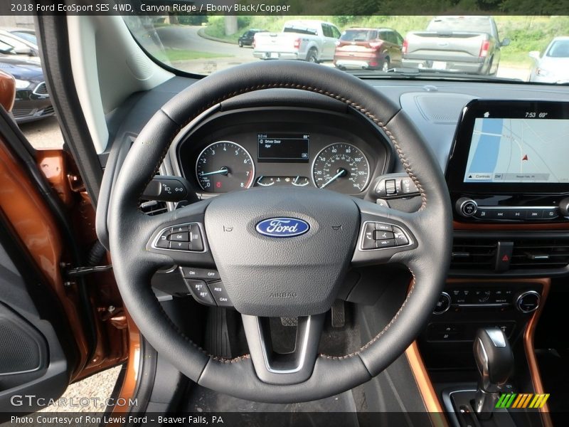 Canyon Ridge / Ebony Black/Copper 2018 Ford EcoSport SES 4WD