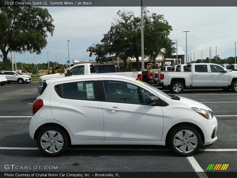 Summit White / Jet Black 2018 Chevrolet Spark LS