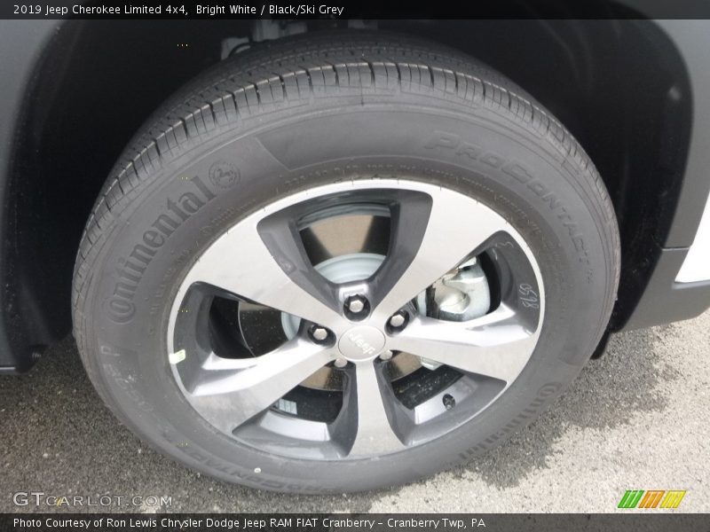 Bright White / Black/Ski Grey 2019 Jeep Cherokee Limited 4x4