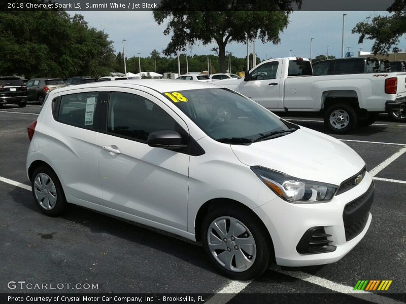 Summit White / Jet Black 2018 Chevrolet Spark LS