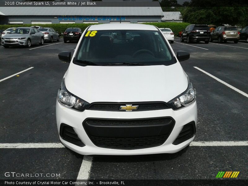 Summit White / Jet Black 2018 Chevrolet Spark LS
