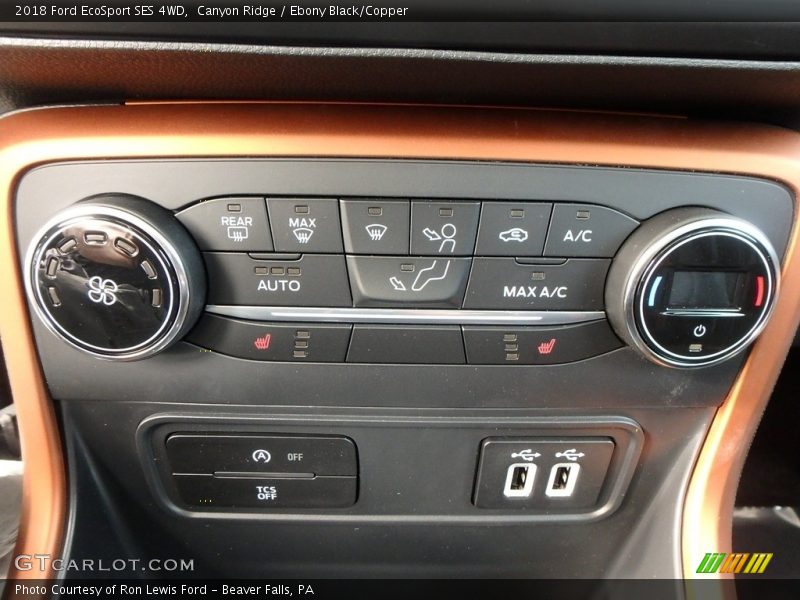 Canyon Ridge / Ebony Black/Copper 2018 Ford EcoSport SES 4WD