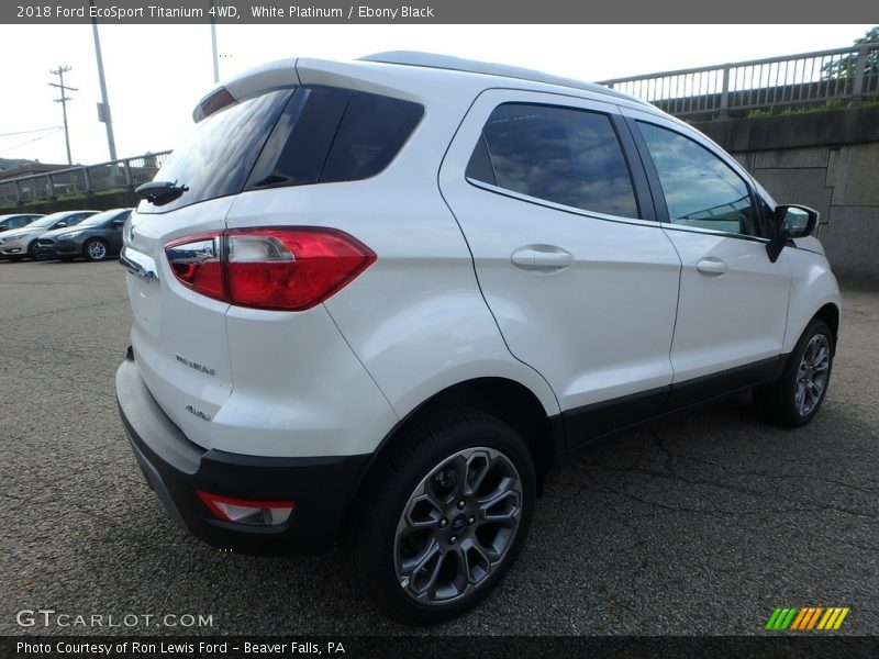 White Platinum / Ebony Black 2018 Ford EcoSport Titanium 4WD