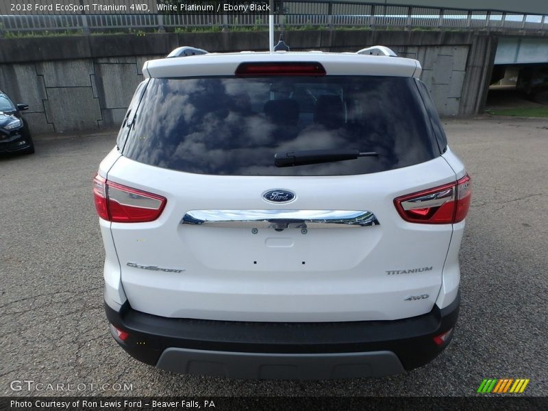 White Platinum / Ebony Black 2018 Ford EcoSport Titanium 4WD