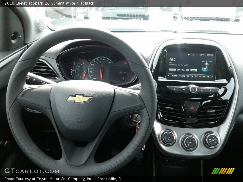 Summit White / Jet Black 2018 Chevrolet Spark LS