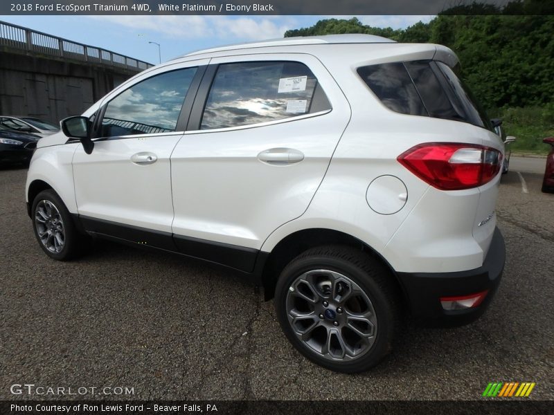White Platinum / Ebony Black 2018 Ford EcoSport Titanium 4WD