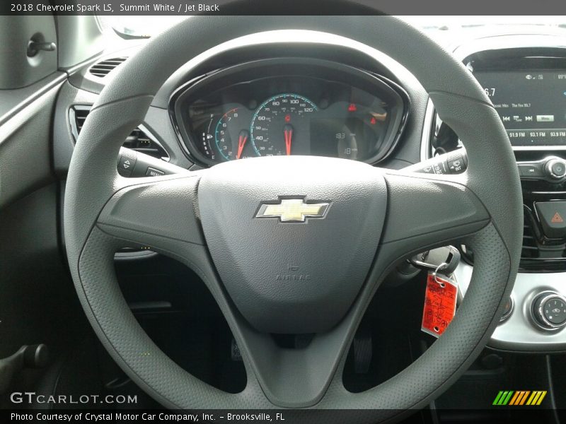Summit White / Jet Black 2018 Chevrolet Spark LS
