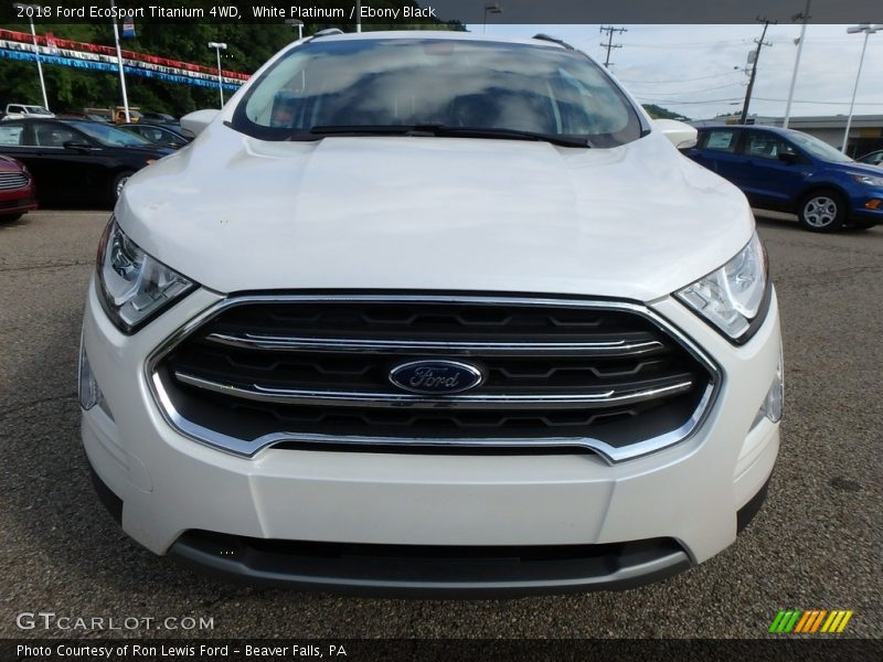White Platinum / Ebony Black 2018 Ford EcoSport Titanium 4WD