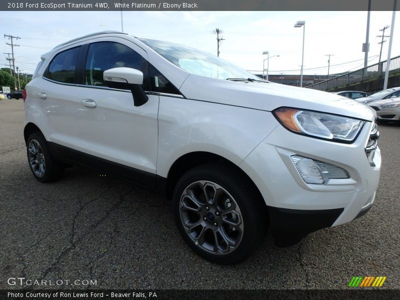 White Platinum / Ebony Black 2018 Ford EcoSport Titanium 4WD