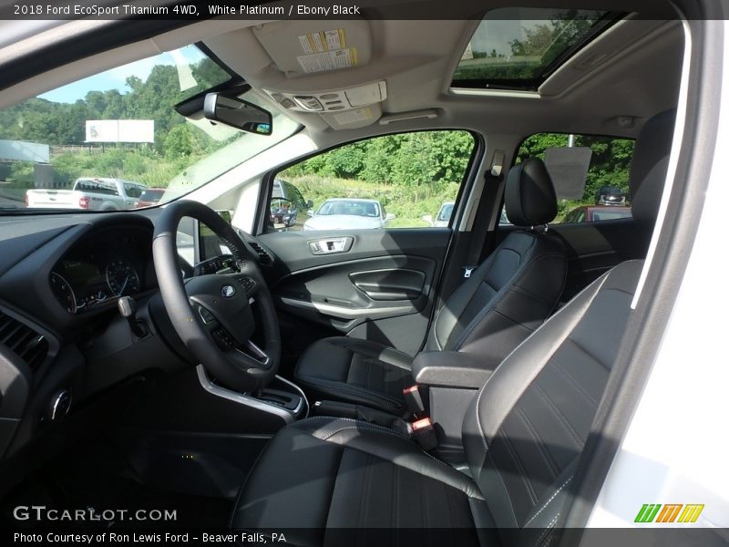 White Platinum / Ebony Black 2018 Ford EcoSport Titanium 4WD