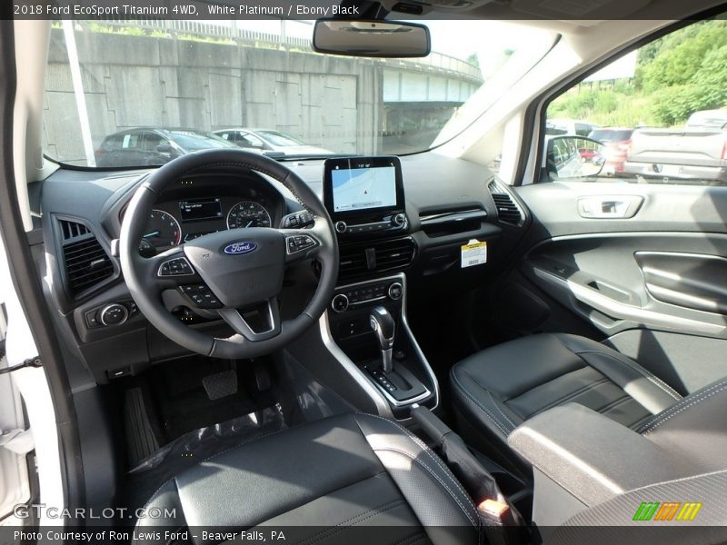 White Platinum / Ebony Black 2018 Ford EcoSport Titanium 4WD