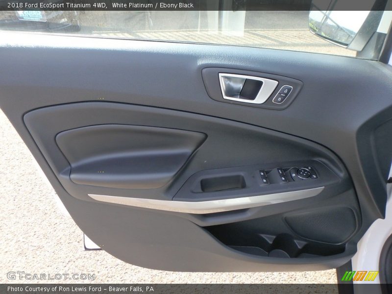 White Platinum / Ebony Black 2018 Ford EcoSport Titanium 4WD