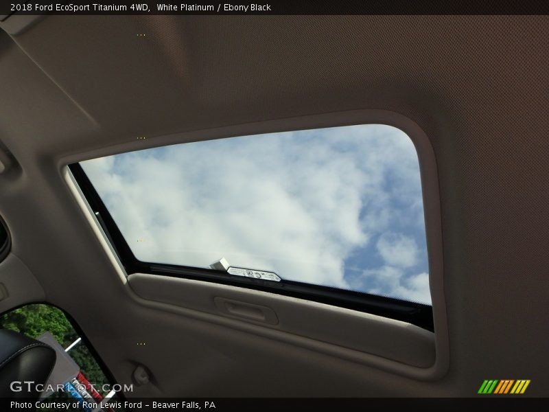 White Platinum / Ebony Black 2018 Ford EcoSport Titanium 4WD
