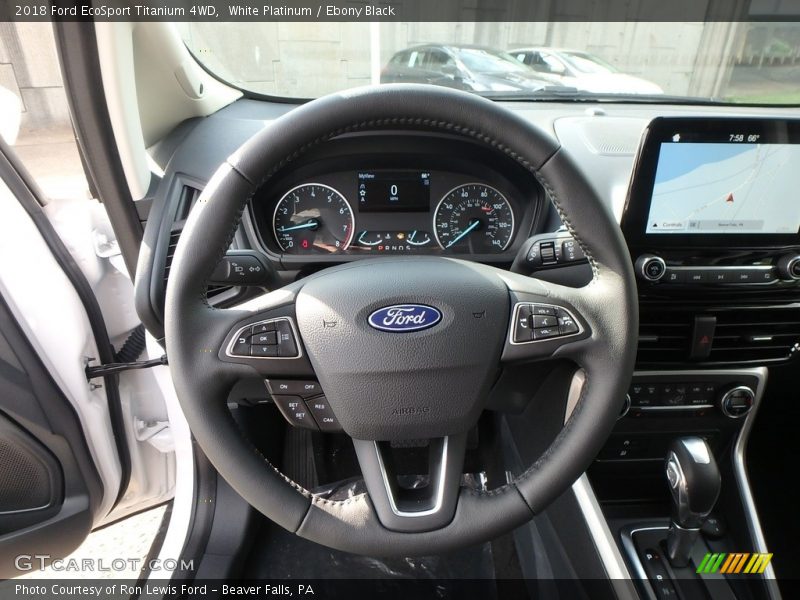 White Platinum / Ebony Black 2018 Ford EcoSport Titanium 4WD