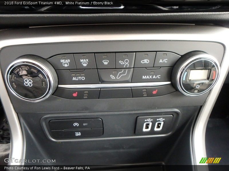 White Platinum / Ebony Black 2018 Ford EcoSport Titanium 4WD