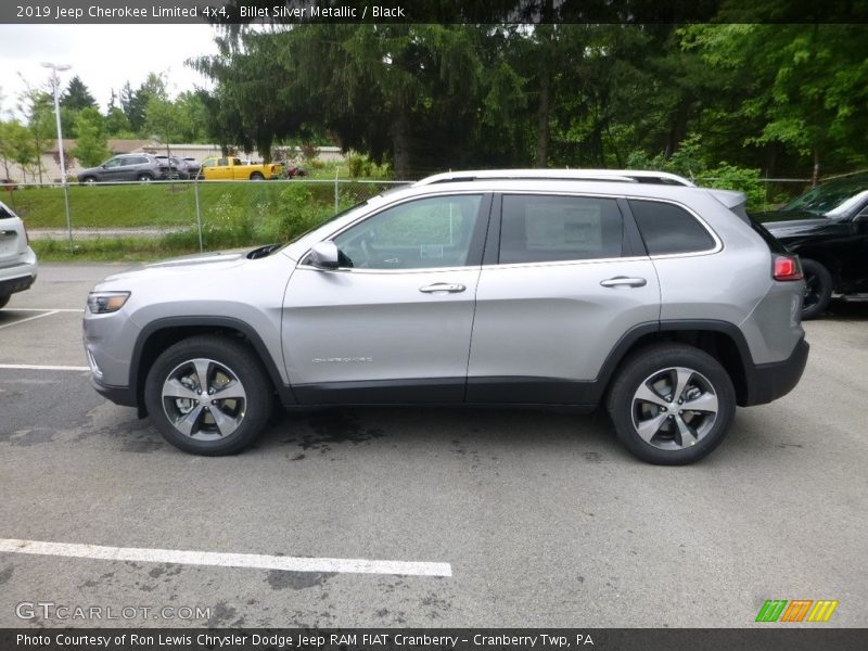 Billet Silver Metallic / Black 2019 Jeep Cherokee Limited 4x4