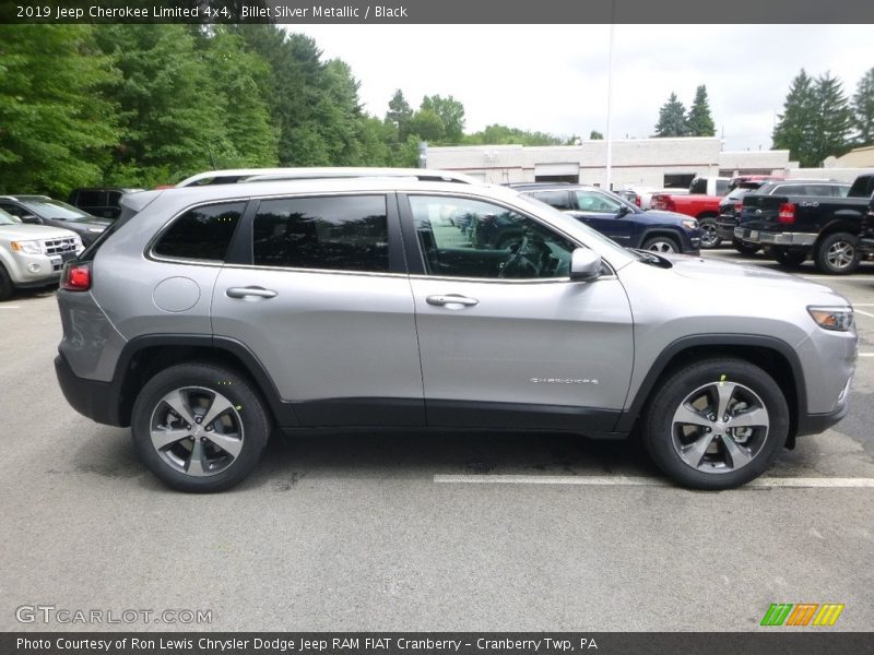 Billet Silver Metallic / Black 2019 Jeep Cherokee Limited 4x4