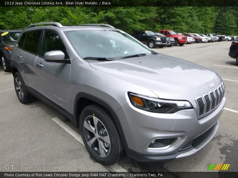 Billet Silver Metallic / Black 2019 Jeep Cherokee Limited 4x4