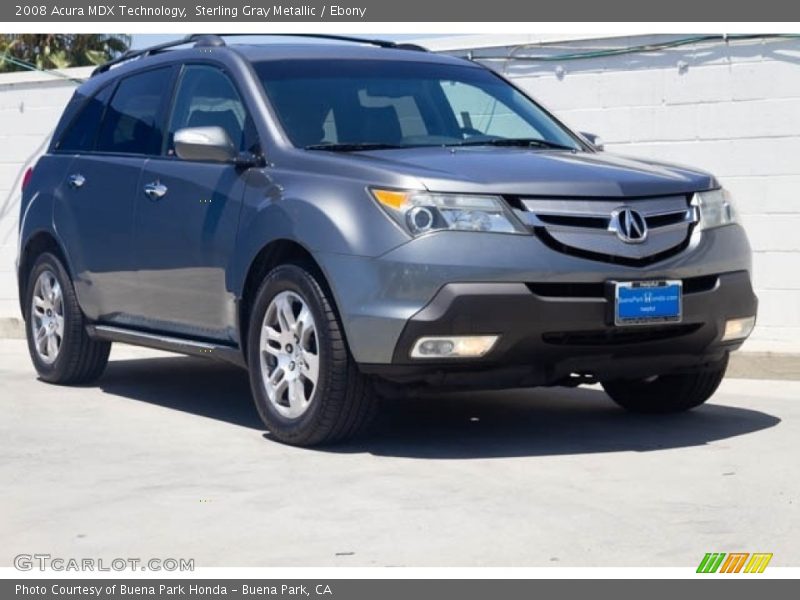 Sterling Gray Metallic / Ebony 2008 Acura MDX Technology