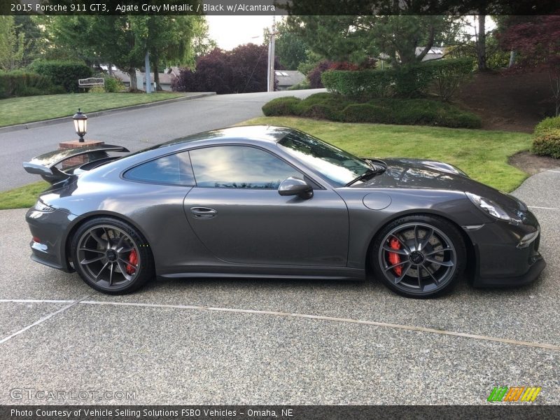 Agate Grey Metallic / Black w/Alcantara 2015 Porsche 911 GT3