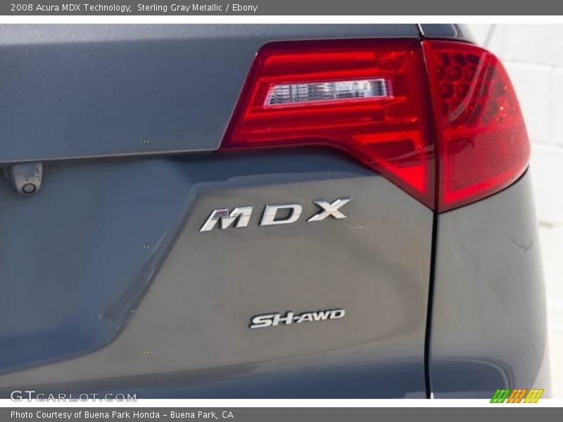 Sterling Gray Metallic / Ebony 2008 Acura MDX Technology