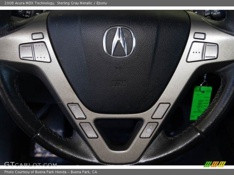 Sterling Gray Metallic / Ebony 2008 Acura MDX Technology