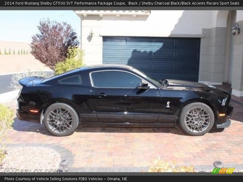 Black / Shelby Charcoal Black/Black Accents Recaro Sport Seats 2014 Ford Mustang Shelby GT500 SVT Performance Package Coupe