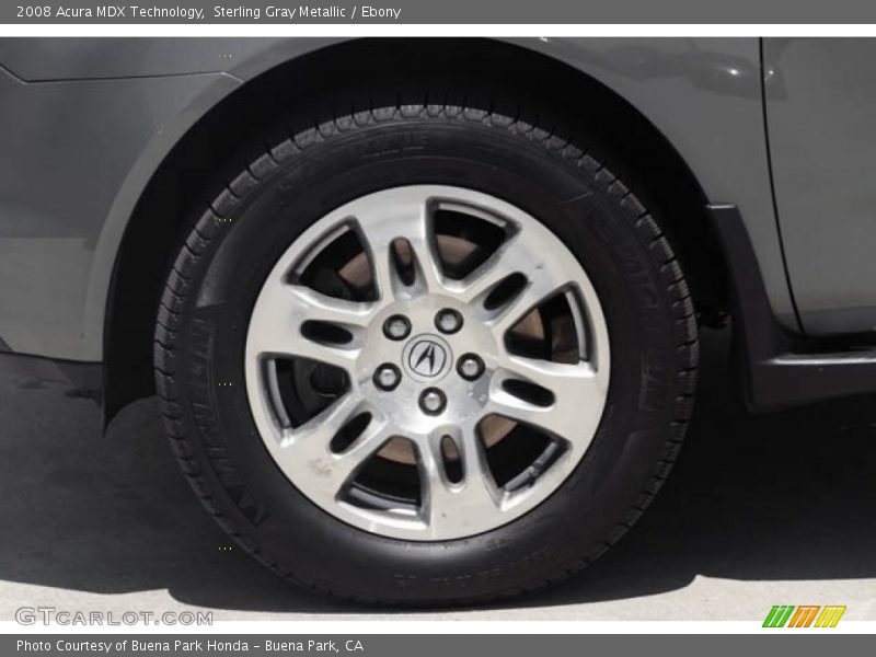 Sterling Gray Metallic / Ebony 2008 Acura MDX Technology