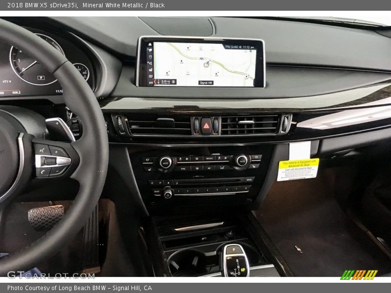 Mineral White Metallic / Black 2018 BMW X5 sDrive35i