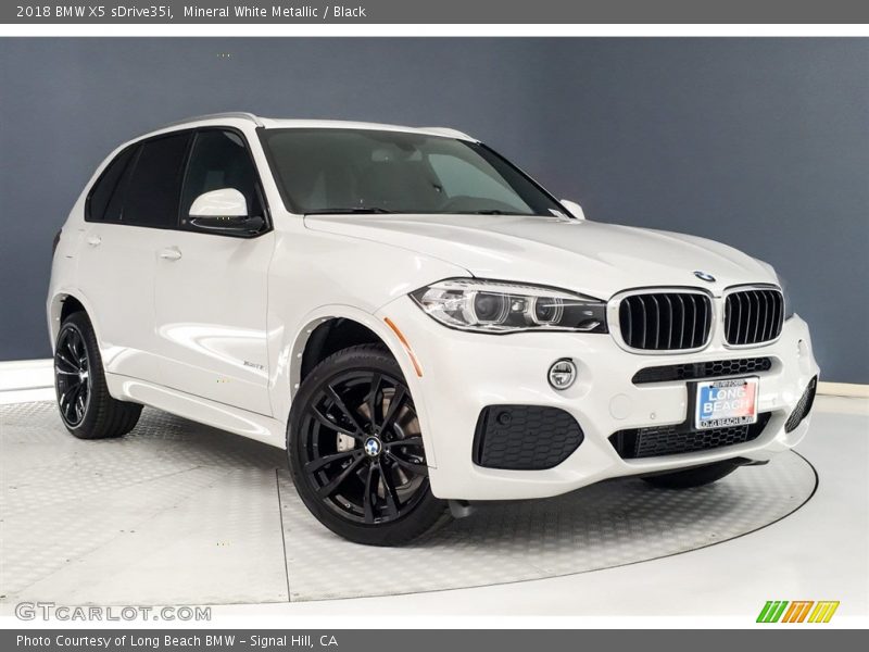 Mineral White Metallic / Black 2018 BMW X5 sDrive35i