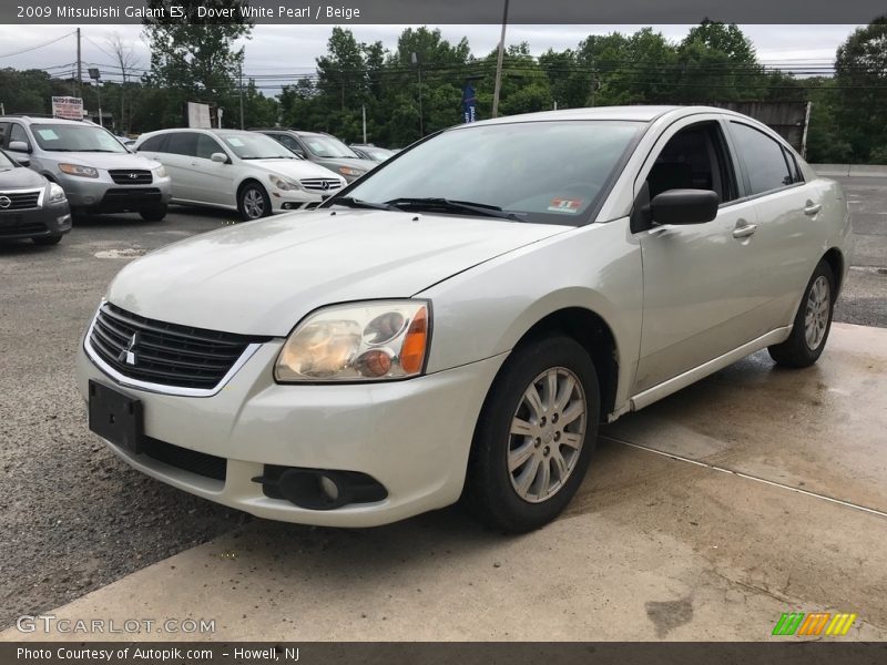 Dover White Pearl / Beige 2009 Mitsubishi Galant ES