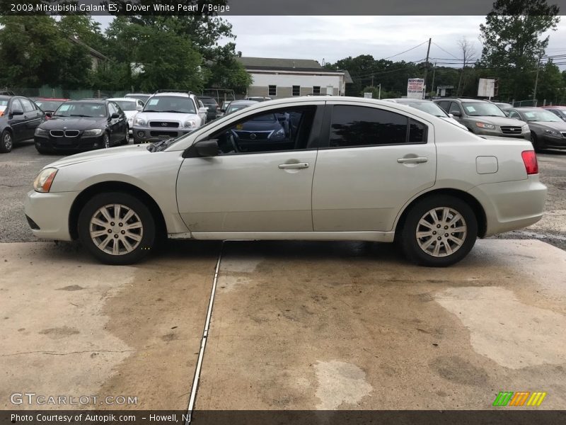 Dover White Pearl / Beige 2009 Mitsubishi Galant ES