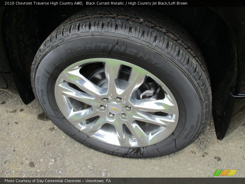 Black Currant Metallic / High Country Jet Black/Loft Brown 2018 Chevrolet Traverse High Country AWD
