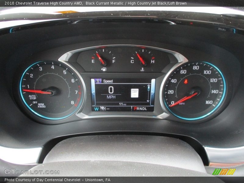 Black Currant Metallic / High Country Jet Black/Loft Brown 2018 Chevrolet Traverse High Country AWD