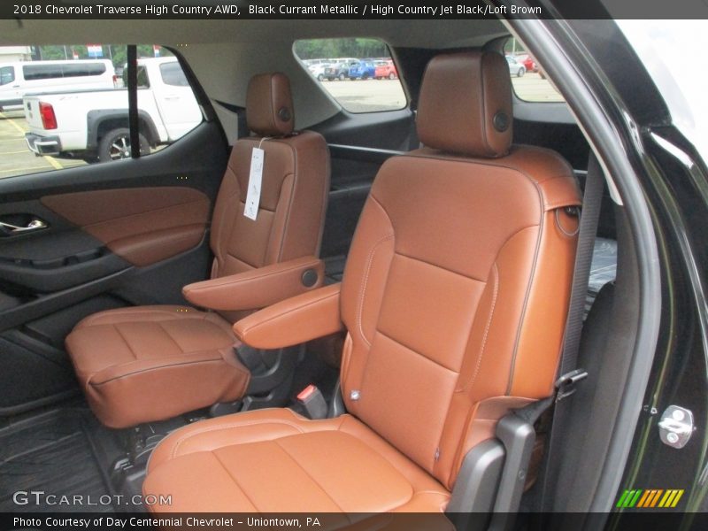 Black Currant Metallic / High Country Jet Black/Loft Brown 2018 Chevrolet Traverse High Country AWD