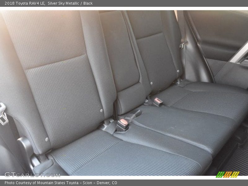 Silver Sky Metallic / Black 2018 Toyota RAV4 LE