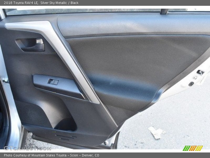 Silver Sky Metallic / Black 2018 Toyota RAV4 LE