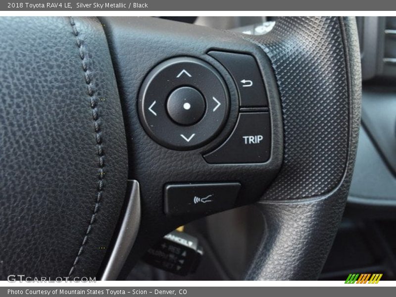 Silver Sky Metallic / Black 2018 Toyota RAV4 LE