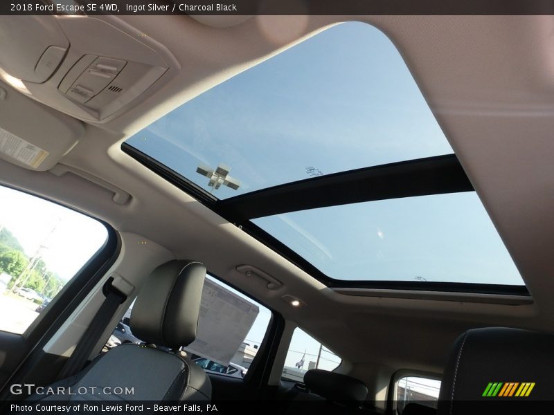 Ingot Silver / Charcoal Black 2018 Ford Escape SE 4WD
