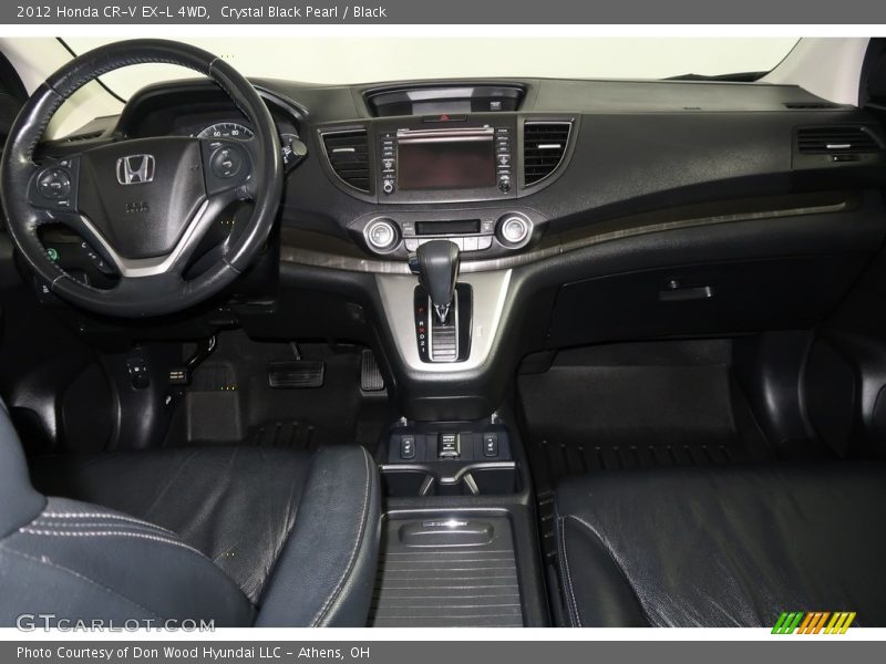 Crystal Black Pearl / Black 2012 Honda CR-V EX-L 4WD