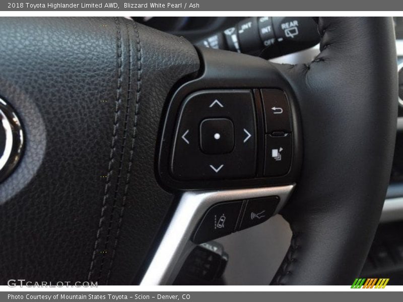 Blizzard White Pearl / Ash 2018 Toyota Highlander Limited AWD
