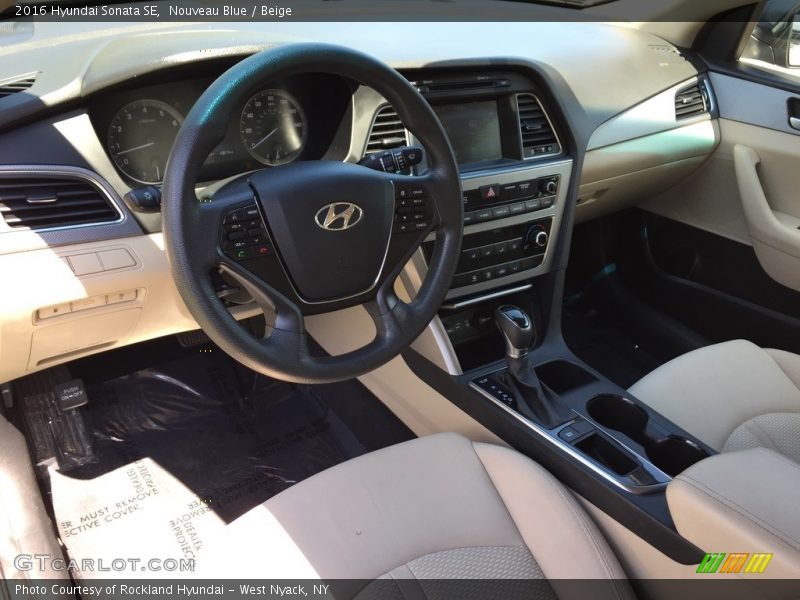 Nouveau Blue / Beige 2016 Hyundai Sonata SE