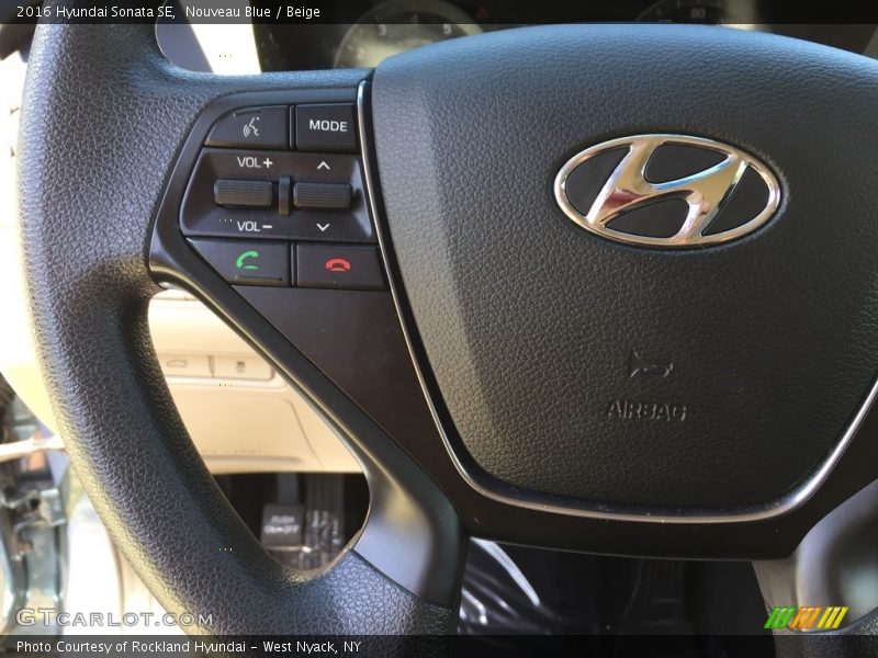 Nouveau Blue / Beige 2016 Hyundai Sonata SE