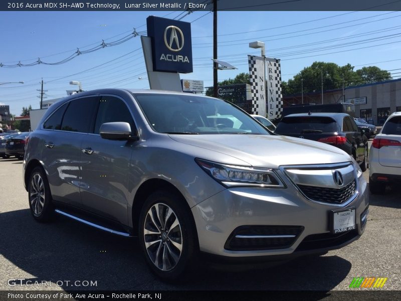 Lunar Silver Metallic / Ebony 2016 Acura MDX SH-AWD Technology