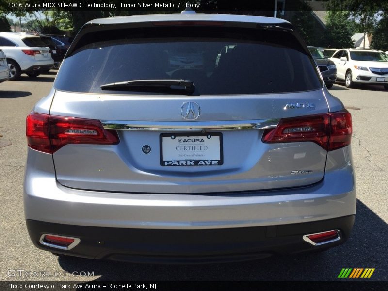 Lunar Silver Metallic / Ebony 2016 Acura MDX SH-AWD Technology