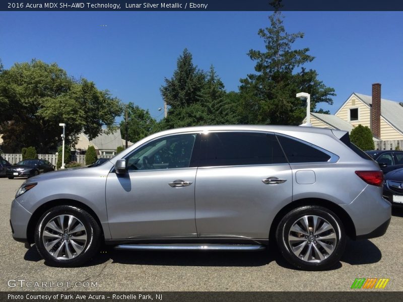 Lunar Silver Metallic / Ebony 2016 Acura MDX SH-AWD Technology