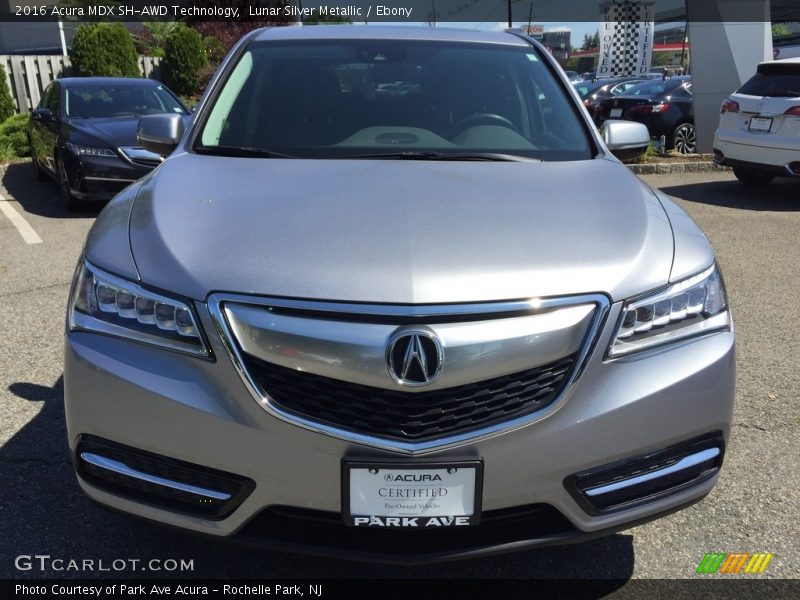 Lunar Silver Metallic / Ebony 2016 Acura MDX SH-AWD Technology