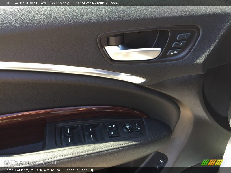 Lunar Silver Metallic / Ebony 2016 Acura MDX SH-AWD Technology