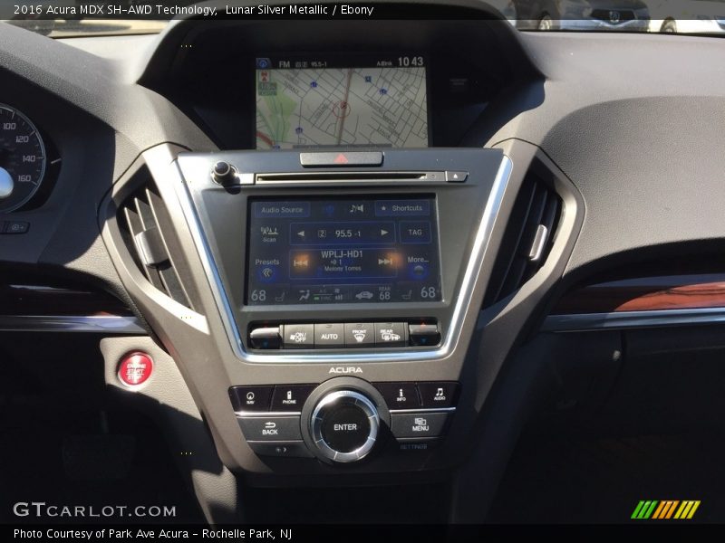 Lunar Silver Metallic / Ebony 2016 Acura MDX SH-AWD Technology